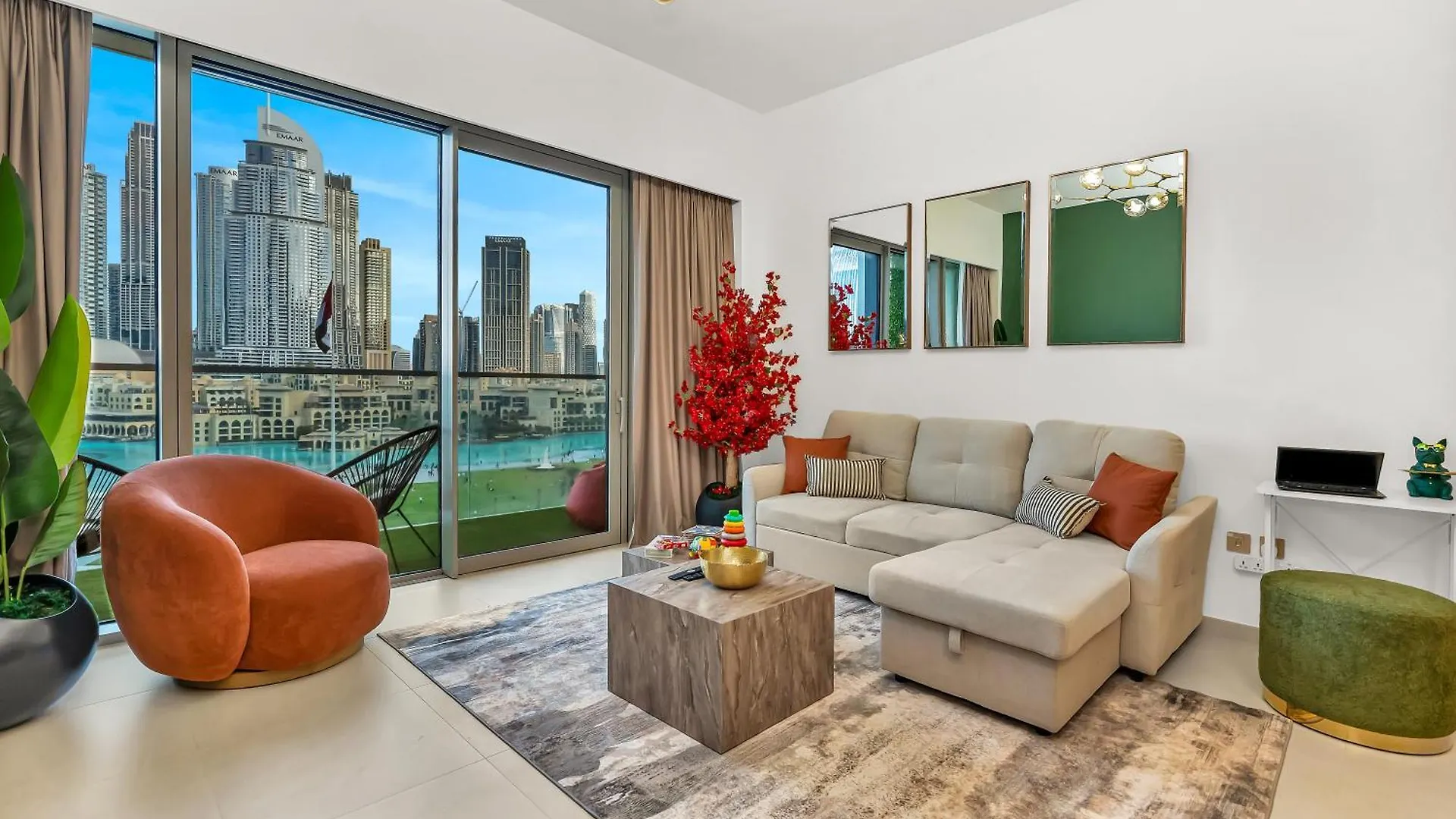Direct Burj Khalifa & Fountain Views Lux 2Br Apartment Dubai
