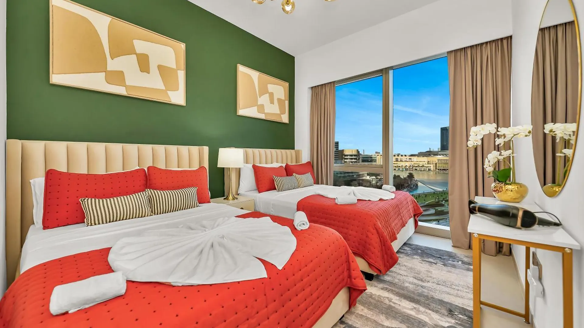 Direct Burj Khalifa & Fountain Views Lux 2Br Apartment Dubai